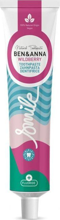 Pastë dhëmbësh Ben &amp; Anna Wildberry, me fluor, 75ml, vegane