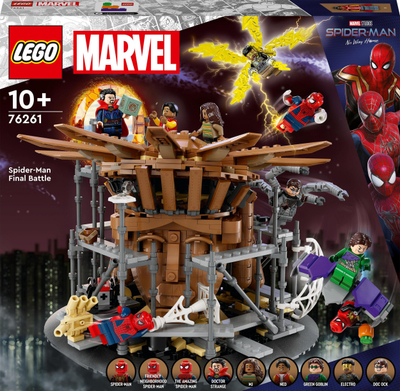 Set ndërtimi LEGO Marvel Spider-Man Final Battle 76261, 900 pjesë, mbi 10 vjeç, shumëngjyrësh