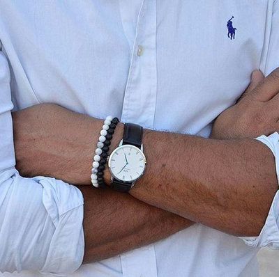 Orë dore  Daniel Wellington DAPPER Sheffield Silver H24-785