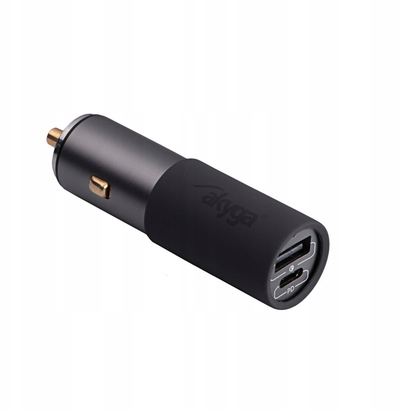 Karikues makinë Akyga AK-CH-26, 100W, USB-C PD dhe USB-A QC, i zi