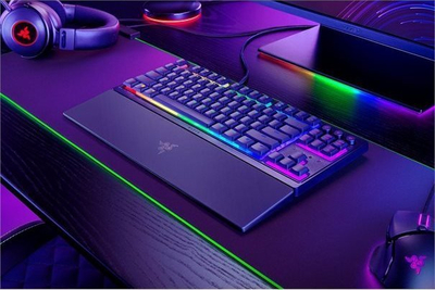 Tastierë gaming Razer Ornata V3 Tenkeyless, low profile, Razer Chroma RGB, e zezë