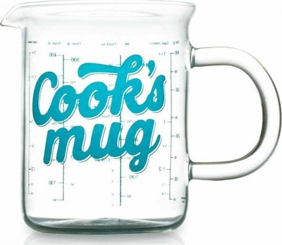 Gote matesë THUMBS UP Cooks Mug, 0.5L, qelq transparent