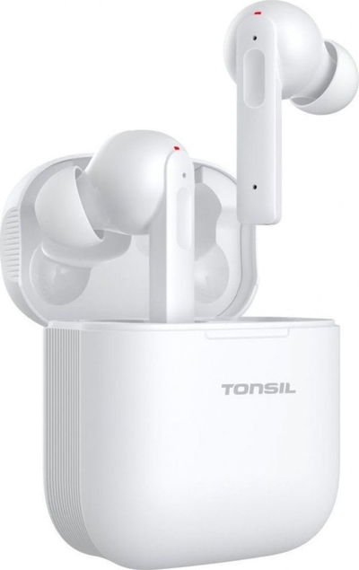 Kufje wireless Tonsil T55BT, Bluetooth 5.0, ANC, të bardha