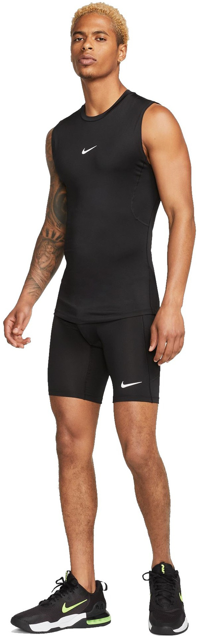 Спортски кратки панталони Nike Pro Dri-FIT за мажи, еластични, црни