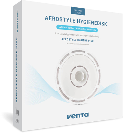 Диск за хигиена за навлажнувач Venta AeroStyle, сет 2 парчиња, за LW73 LW74, бел