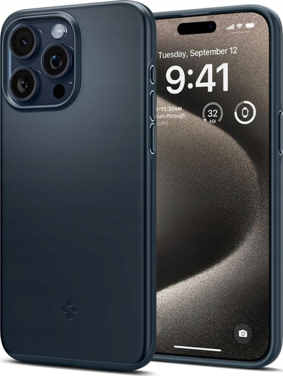 Kapak telefoni Spigen Thin Fit MagFit, për iPhone 16 Pro Max, i zi
