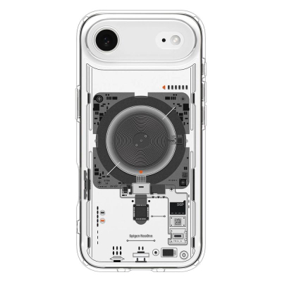 Kapak telefoni Spigen Ultra Hybrid MagSafe Neo One për iPhone 17 Pro, transparent