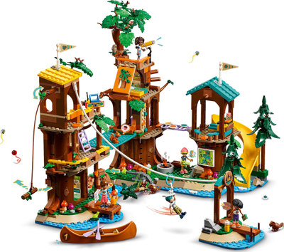 Set lodrash LEGO Friends Adventure Camp Tree House 42631, 5 mini-dolla, 8+, shumëngjyrësh