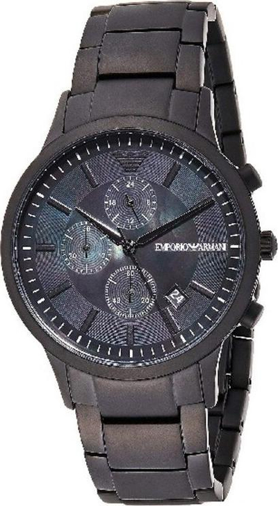 Рачен часовник Emporio Armani Renato AR11275, за мажи, црн