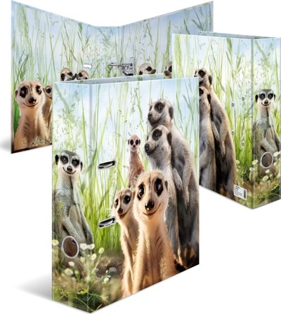 Dosje unazore HERMA Meerkat Exotic Animals, A4, shpinë 70mm