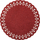 Napë rrumbullake me xixa Round Glitter Garland, 38 cm, PVC, e kuqe