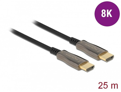 Kabllo HDMI Delock High Speed, 25 m, 8K 60 Hz, i zi