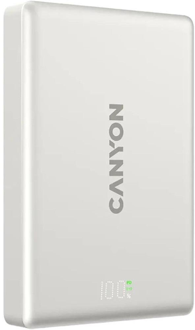 Power bank magnetik Canyon OnPower 511, 10000mAh, PD 20W, gri