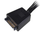 Kabllo adapter SATA SilverStone SST CP06, 1 me 4 konektorë, me 2 kondensatorë 2200µF, i zi