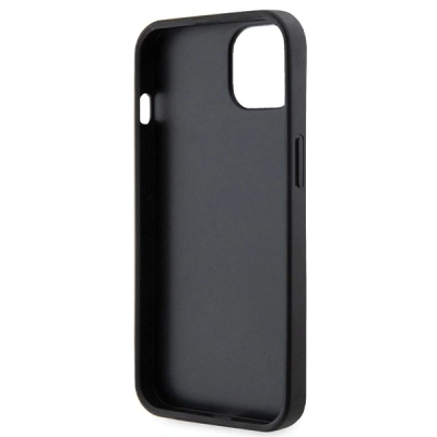 Maskë telefoni Guess 4G Crossbody për iPhone 14 6.1", lëkurë eko, me rrip, e zezë
