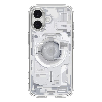 Kapak telefoni Spigen Ultra Hybrid Zero One, për iPhone 17, transparent, i bardhë