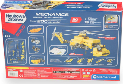 Lodër helikopter shpëtues Clementoni Mechanics