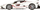 Maketi Bburago Ferrari FXX K Racing, shkalla 1:24, gati 19 cm, i bardhë