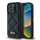 Këllëf telefoni Guess Quilted Metal Logo për iPhone 16 Pro Max, 6.9", i zi