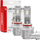 Llamba LED feneri Amio X1 HB3 9005 HIR1 9011 H10, 6500K, 12V, gri