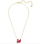 Aksesor për qafore Swarovski Swan, i artë/kuq