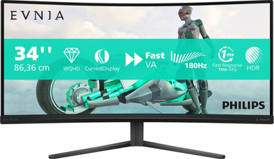 Monitor Philips Evnia 34M2C3500L/00, 34", UWQHD, i zi