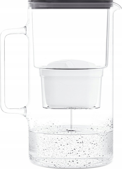 Кана за филтрирање вода Wessper Glass, 3L, рачен индикатор за филтер, транспарентна