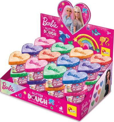 Plastelinë Barbie Glitter Dough, 100g, me shkëlqim, lejla