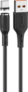 Kabllo magnetike USB Type C Denmen D18T, 1m, 2.4A, e zezë