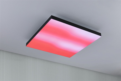 Llamp tavani Paulmann Velora Rainbow, panel 45x45cm, 19W RGBW, metal i zi