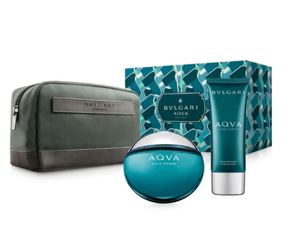 Set Bvlgari Aqva Pour Homme Marine EDT 100 ml + balsam 100 ml + çantë kozmetike, man