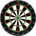 Tabelë dart GT Dart Board Sisal GT02001, sisal brazilian, 45cm, e zezë