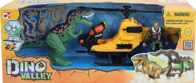 Set lojrash Dino Valley 542028, helikopter me figurë dhe dinosaur, shumëngjyrësh