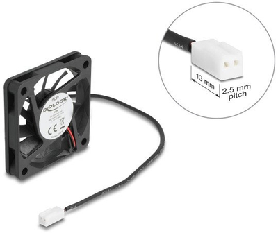 Ventilator PC Delock aksial, 60 x 60 x 10 mm, 5 V DC, ngjyrë e zezë