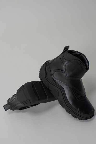 Çizme Tonkin Boot Black, me platformë të trashë, stil urbani, të zeza