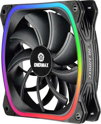 Ftohës Enermax SquA RGB, 120 mm, i zi