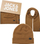 Set kapelë dhe shallë për meshkuj Jack&Jones Set 12163827, kafe