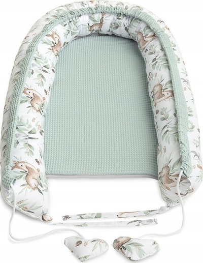 Гнездо за бебе Sensillo Cocoon Nest Swaddle Waffle, 80x45 cm, беж