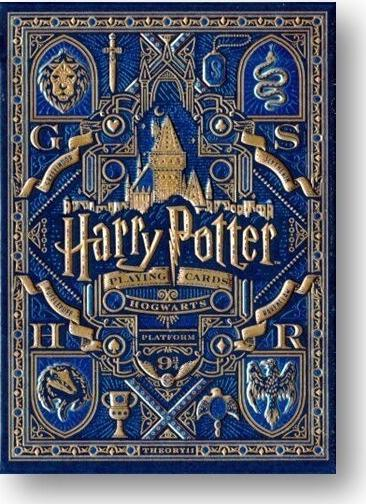 Karta loje Harry Potter Blue Deck, edicion koleksionues, dizajn me personazhe, i kaltër