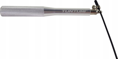 Litar kërcimi Tunturi Steel, çelik 300 cm, doreza alumini, i zi