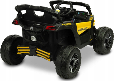 Makine elektrike për kalamaj Toyz Maverick Strong Pilot 4x4, 800W, e verdhë