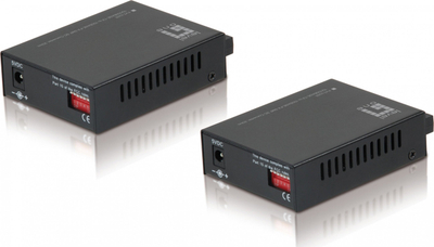 Set media konvertues LevelOne FVT-2202, RJ45 në SC BIDI, Fast Ethernet 10/100Mbps, single-mode