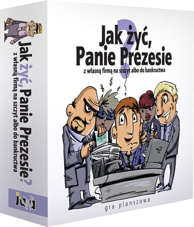 Lojë tavoline Jawa Jak Żyć Panie Prezesie, 2 7 lojtarë, lojë strategjike biznesi, shumëngjyrëshe