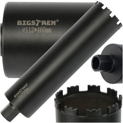 Shufër karotimi Bigstren 27083, 112mm, për beton gur dhe muraturë