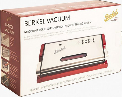 Aparat vakumi Berkel Vacuum, trup inoks, 230 V, i kuq