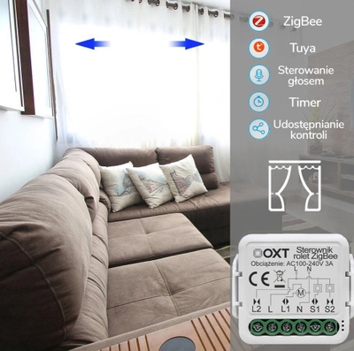 Modul Oxt Mini Roller Shutter Controller, ZigBee 3.0, Tuya Smart