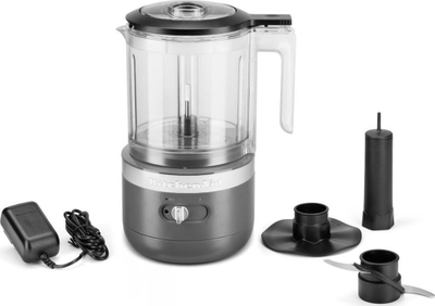 Сечко без кабел KitchenAid 5KFCB519EDG, 1.18L, батерија 12V, темно сива