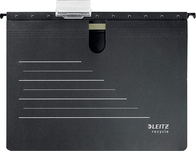 Dosje pezulluese Leitz Alpha Recycle, A4, e zezë