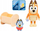 Set figurina lojërash Bluey Aliens Friends Figure Set 2, për kalamaj 3+, shumëngjyrësh