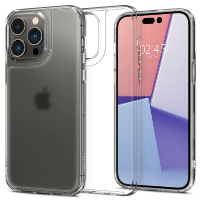 Mbështjellës për iPhone 14 Pro Max Spigen Quartz Hybrid, transparent